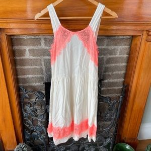 Like new Free People sundress with lace detail size 2
